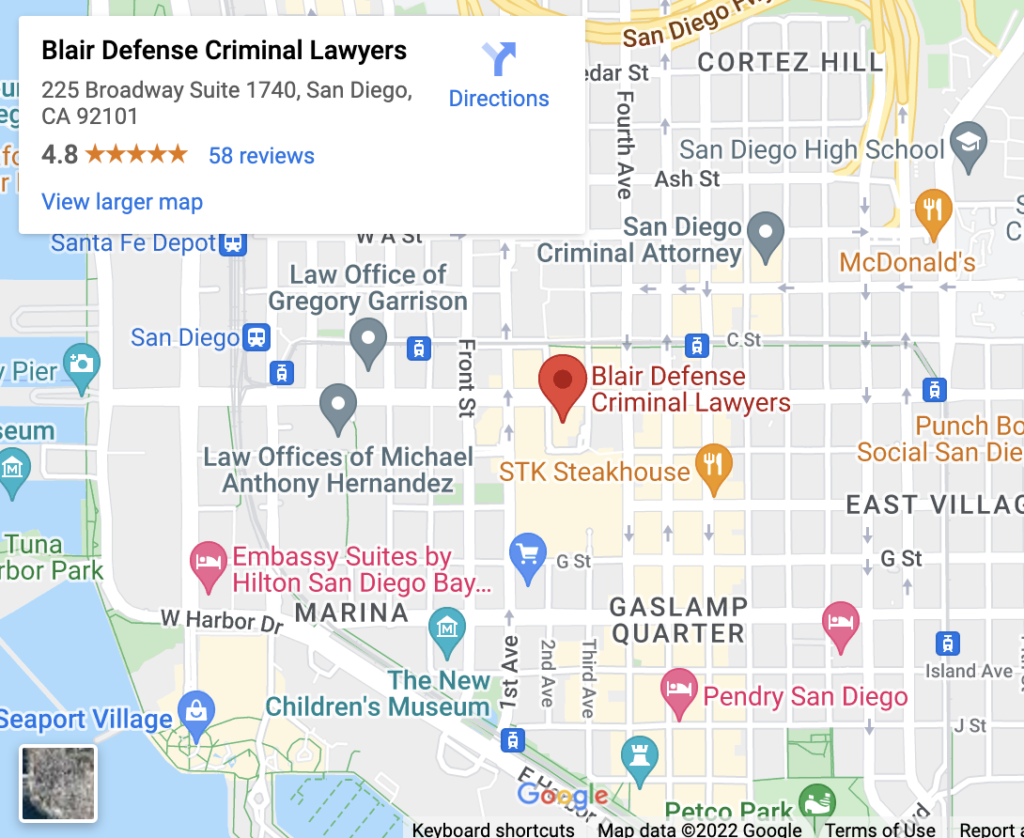 San Diego Criminal Defense Law Office in San Diego