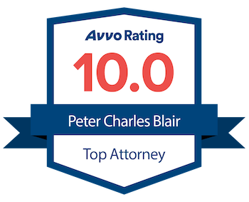 Avvo Rating Logo Top Criminal Attorney for Peter Blair