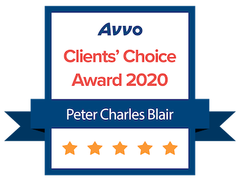 Avvo Clients' Choice Award 2020 for Peter Blair
